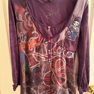 Desigual Multicolor Graphic Dress